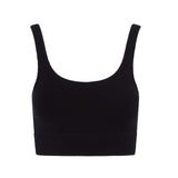 Ada seamless black bralette, cop top, yoga, maternity pregnancy