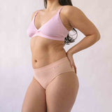 Maya Pink Nursing Bra and Ada Knicker Set