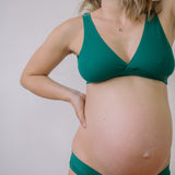 Maya Black + Green Bralette Set