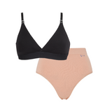 Maya Black Nursing Bra and Ada Knicker Set