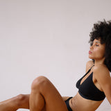Maya Black Bra Set