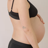 Maya Black + Pink Nursing Bra set