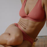 Maya Pink + Terracotta Bralette Set
