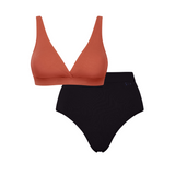 Maya Terracotta Bralette and Ada Knicker Set