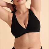 Maya Black + Pink Bralette Set
