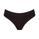 Six Black cotton jersey knicker