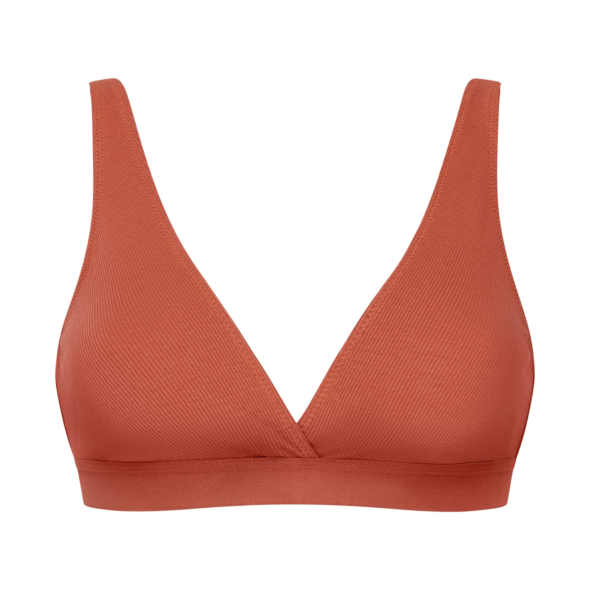 Six Maya Terracotta, Nude, cotton rib jersey soft bra nursing bra, soft bra, maternity, breastfeeding