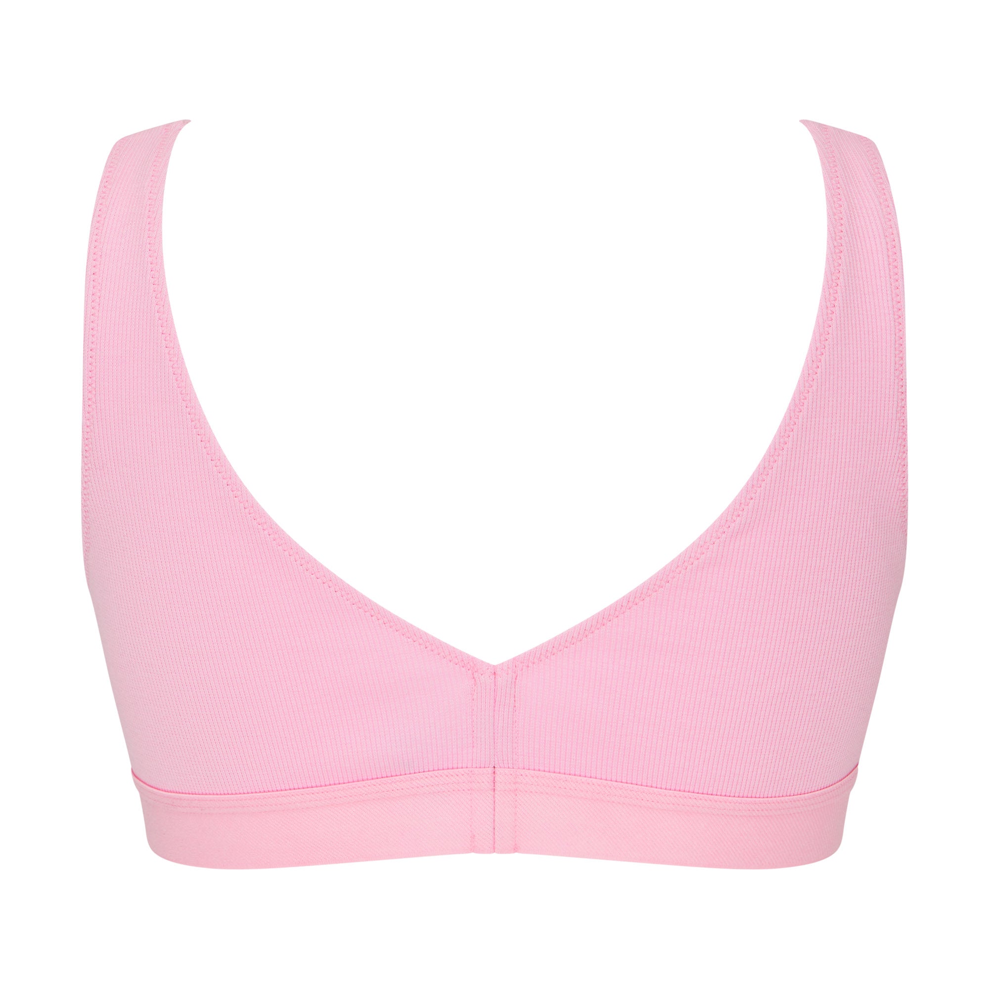 Six Maya Pink cotton rib jersey soft bra nursing bra, soft bra, maternity, breastfeeding