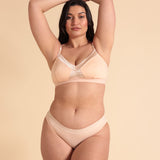 six luxury nursing bra peach shell silk pregnancy breastfeeding