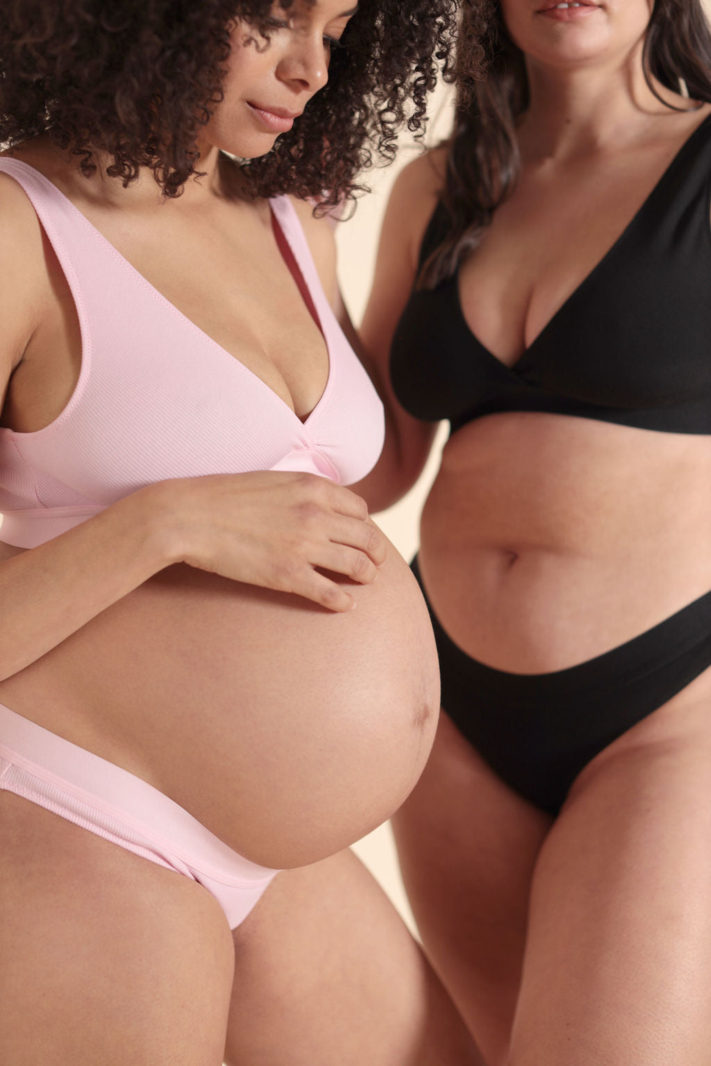 Six Maya Black cotton rib jersey soft nursing bra, soft bra, maternity, breastfeeding