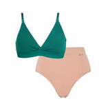 Maya Pine Green Nursing Bra and Ada Knicker Set