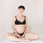 six.emmeline.luxury.nursing.bra.black.silk maternity breastfeeding pregnancy