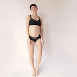 Six Black Rosa Lace and microfibre nursing bra, breastfeeding, pregnancy, comfortable and supportive