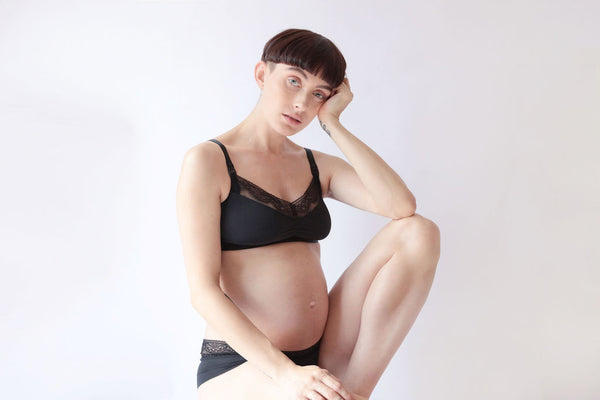 Black Maternity Bra without Bulge - ANNA ROSA LINGERIE