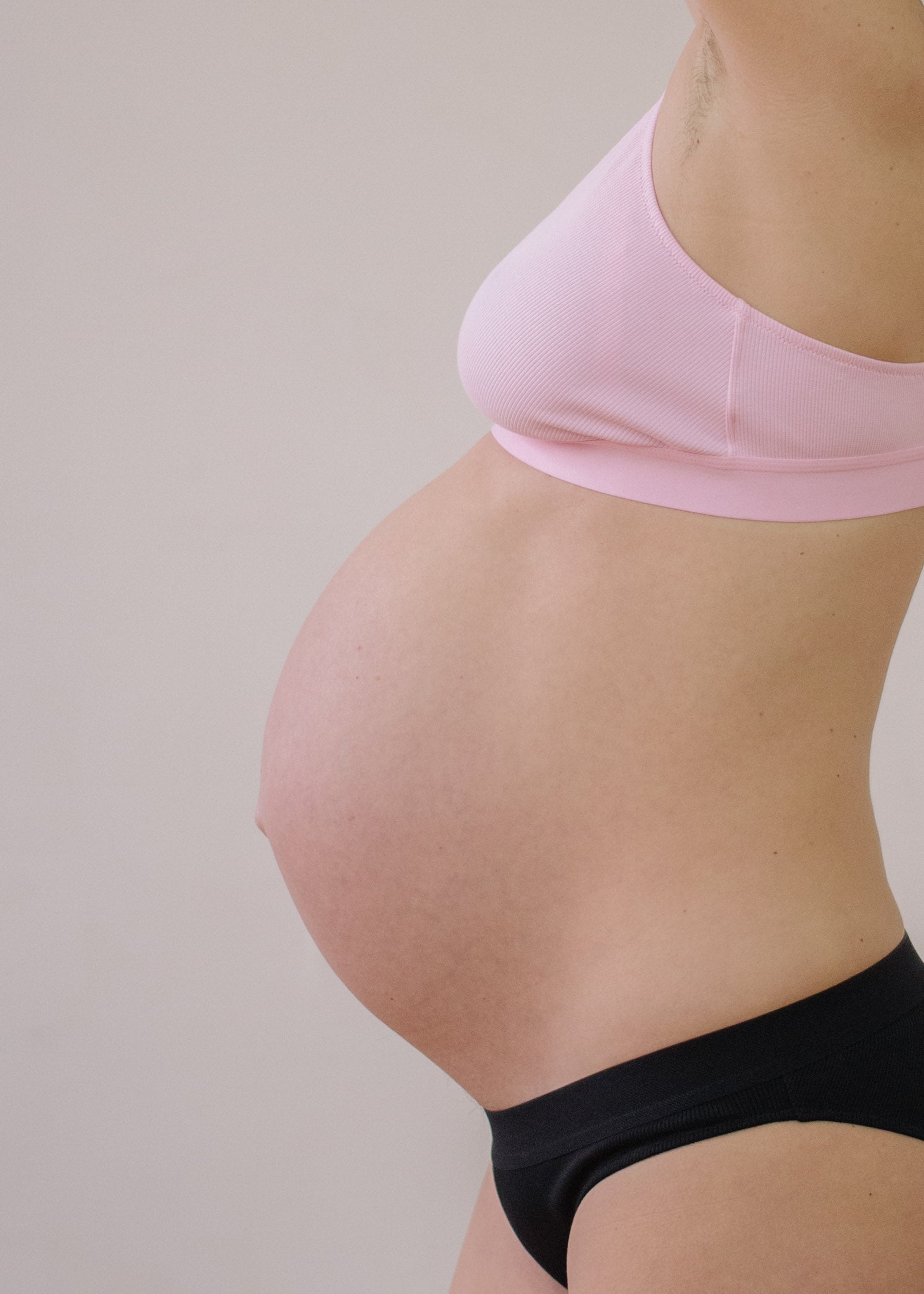 Six Maya Nursing bra, modern maternity, pregnancy, breastfeeding, cotton rib jersey Pink